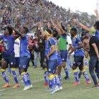 Así festejaron los jugadores cetáceos luego de imponerse en penales.