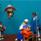 Representación de las esculturas expuestas.