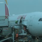 El primer vuelo, de Madrid a España, arribó con 264 pasajeros