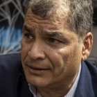 Conferencia. El expresidente Rafael Correa, el miércoles en México.