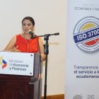 Silvana Vallejo, directora del Sercop, ha mostrado los resultados y ventajas de obtener una certificación ISO.