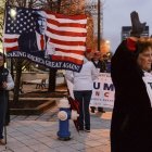 Un grupo de seguidores de Trump se reunió el pasado martes, en Charleston (Virginia Occidental).