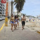 En este punto del malecón de Salinas ocurrió el enfrentamiento entre ciudadanos en estado de embriaguez y policías