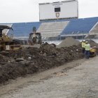 Los trabajos avanzan luego de 30 días de iniciados en la sede albicelestes.