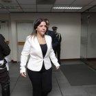 Vicuña llegó a la Corte Nacional para su audiencia de juzgamiento.