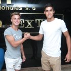 Robertino Insúa y Gonzalo Alfaro Moreno, refuerzos de Liga de Portoviejo en la temporada que está por iniciar.