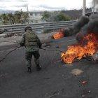 Los militares ayudaron en el despeje de vías durante las manifestaciones.
