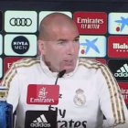 Zinedine Zidane, durante conferencia de prensa.