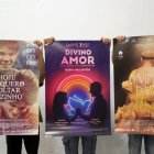 Vista de varios carteles de la exposición "Censura en cartelera", que retrata algunos "temas provocadores y espinosos para el Gobierno actual".