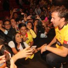 El italiano campeón del mundo en 2006 fue bastante recíproco con la hinchada amarilla.