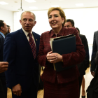 La presidenta de la Corte, Paulina Aguirre compareció a la Comisión de Justicia
