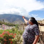 Cerro. La moradora detalla cómo hicieron las labores de reforestación