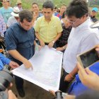 Los prefectos de Guayas y de Manabí, Carlos Luis Morales y Leonardo Orlando.