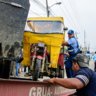 El operativo de efectuó en la avenida Casuarina.