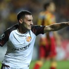 Emmanuel Martínez, tras asistencia de Días, convirtió el segundo tanto para Barcelona apenas inició el tiempo complementario.