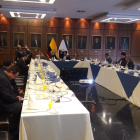 El presidente de la Asamblea, César Litardo, presentó a los jefes de bancada la propuesta de agenda legislativa