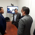 El vocal Juan José Morillo con los jueces de la Unidad de Garantías Penitenciarias de Guayaquil.