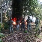 Militares encontraron en Sucumbíos un laboratorio y cristalizadero para procesar pasta