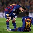 La molestia de Lionel Messi y la nueva lesión de Ousmane Dembélé forman parte de la crisis del FC Barcelona.