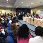 Hecho. La sesión se está realizando en el auditorio del Fondo de Cesantías del Magisterio Ecuatoriano (FCME),