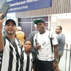 Gabriel Cortez a su arribo a Río de Janeiro para sumarse al Botafogo.
