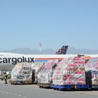 Un avión de la aerolínea  Cargolux cargó flores ayer para dirigirse a Europa-  

 Quito 05 de Febrero de 2020 Agencia(ag-extra ag-expreso-ag-quito)