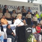 Hecho. Viteri participó del acto de entrega de 50 motos por parte del Gobierno Nacional a la Policía