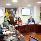 Los plenos del Consejo Nacional Electoral y el Tribunal Contencioso Electoral tuvieron este 10 de febrero una reunión de trabajo.