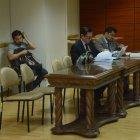 Recusadores. Fausto Jarrín, abogado de Rafael Correa (derecha), no pudo sustentar sus argumentos ayer.