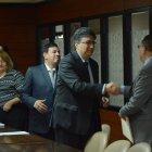 Diligencia. Iván León, Marco Rodríguez e Iván Saquicela, durante la audiencia por el juicio de recusación.