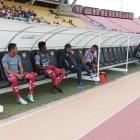 Juan Lara (i) y Jorge Ordóñez (d), los dos únicos jugadores con los que contó El Nacional en el juego ante Liga de Portoviejo.





Agencia (ag-extra ag-expreso ag-quito)