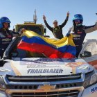 Sebastián Guayasamín (d) ha completado en tres ocasiones el exigente rally Dakar. La última fue el 17 de enero pasado en Arabia Saudita.