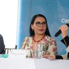 Actividades. Diana Atamaint se reunió ayer con la investigadora electoral suiza, Dominique Anne Oehrli.