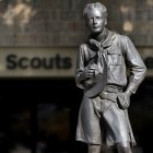 La estatua de Boys Scouts de Estados Unidos.
