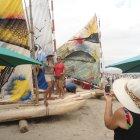 Turistas se toman foto en General Villamil Playas