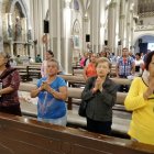 La misa por Miércoles de Ceniza de 26 de febrero de 2020, en la Catedral San Pedro Apostol, en Guayaquil.