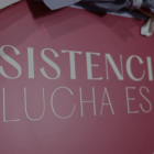 Bajo el lema "la lucha es afectiva" se desarrolló la exposición la tarde del sábado 29 de febrero.