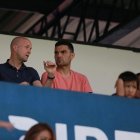 El seleccionador de Ecuador, Jordi Cruyff, observó sus primeros encuentros de la LigaPro y también analizó el clásico español.