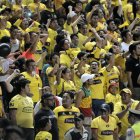 La hinchada de Barcelona está respondiendo al llamado de su equipo.