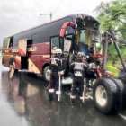 Accidente en la carretera de la vía a la costa.