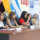 Guayaquil. La última rueda de prensa que brindó la ministra Andramuño fue el pasado 1 de marzo.