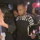 Renato Ibarra saliendo del lugar de detención.