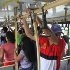 Metrovía. Las aglomeraciones son inevitables en el sistema de transporte masivo.