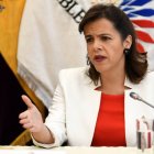 María Paula Romo dirige rueda de prensa virtual del Comité de Operaciones de Emergencia.