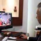 Lenín Moreno dirigió la segunda rueda de prensa virtual por la emergencia sanitaria del coronavirus.