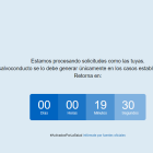 Captura de imagen del sitio web habilitado por el Gobierno Nacional para la obtención de salvoconductos durante la emergencia del coronavirus en Ecuador.