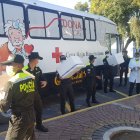 El jueces en la Escuela Superior de Policía hubo una donación masiva de sangre a la Cruz Roja