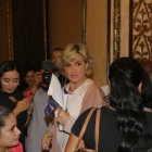 Cynthia Viteri en su más reciente rueda de prensa, para hablar sobre las medidas para detener el coronavirus.