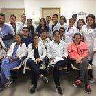 Un grupo de estudiantes de la Universidad de Guayaquil que realizan su internado rotativo en varios hospitales del país..