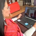 Diana Atamaint dio este 23 de marzo una rueda de prensa virtual, la primera desde que inició el aislamiento.